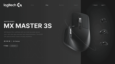 Logitech MX Master 3S Design branding graphic design ui