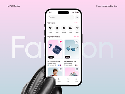 E-Commerce Fashion App app design app ui apparel store ui boutique app ux clothing app ui e commerce ux ecommerce fashion ui fashion app ui fashion ux design mobile app mobile fashion ux online store ui shopping app design