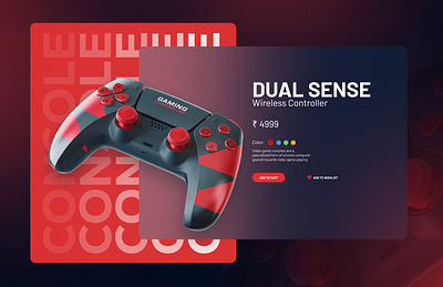 Gaming Console UI Design branding graphic design ui