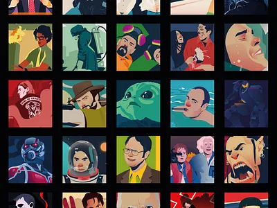 Movie of the Week Challenge illustration marketing vector