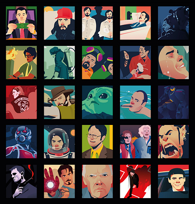 Movie of the Week Challenge illustration marketing vector