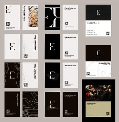Enigma X Business Card - Etude No.1 ai businesscard enigmax