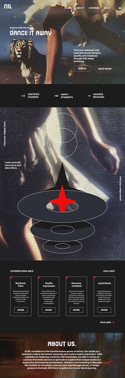 Web Design Etude No.5 dance design web web design