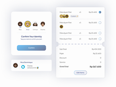 Notification to Confirmation- Finance App UX billsplittingui design fintechuiux groupexpenseapp illustration itemizedsplitui minimalistuiux mobileappcasestudy mobilefinanceapp ui