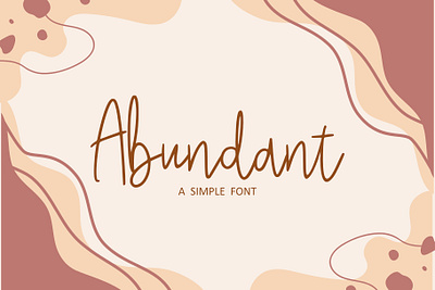 Abundant Script Mont abundant branding design font graphic design handwritten illustration monoline script