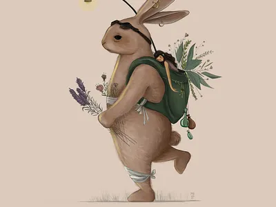 Biscuite and Mahsa digital illustration fairy illustration