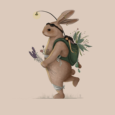 Biscuite and Mahsa digital illustration fairy illustration
