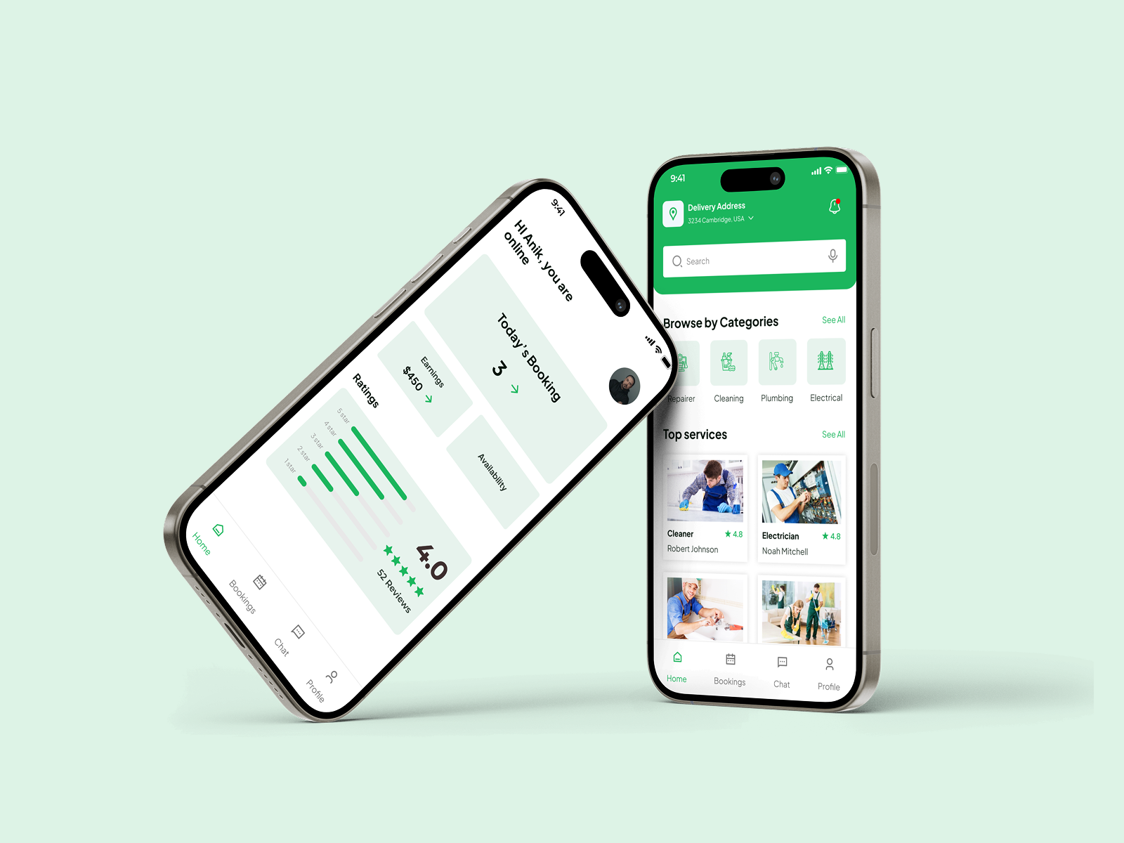 Example of Professional Mobile App UI/UX Design