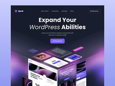 WordPress UI Component Builder builder design landing landing page responsive web ui user experience user interface ux web web design website wordpress
