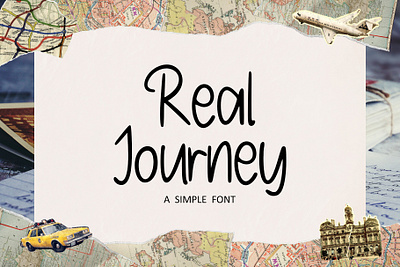 Real Journey Font branding design font graphic design handwritten illustration journey monoline real script