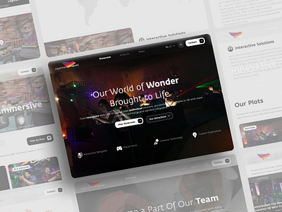 Dark rides deserve dark UI adaptive design design designsolutions digitalreality graphic design qlarkstudio ui uxdesign