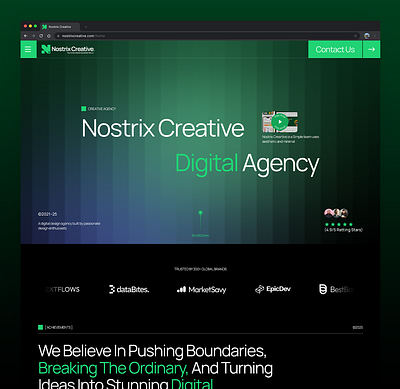 Agency Landing Page UI Design agency agency website case study design figma landing page ui ui ux ui ux design webdesign