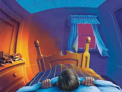 Don't Go To Sleep !!! 2d animation 90s animation design dontgotosleep goosebumps goosebumpsbooks illustration