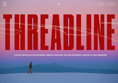THREADLINE graphic design ui ux webdesign website