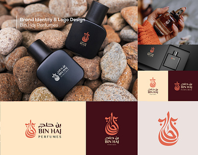 Bin Haj Perfumes — Branding & Logo Design arabic perfume branding caligraphy graphic design logo perfume perfume branding