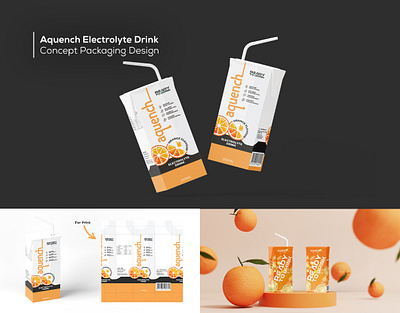 Aquench Electrolyte Drink – Concept Packaging Design visual branding