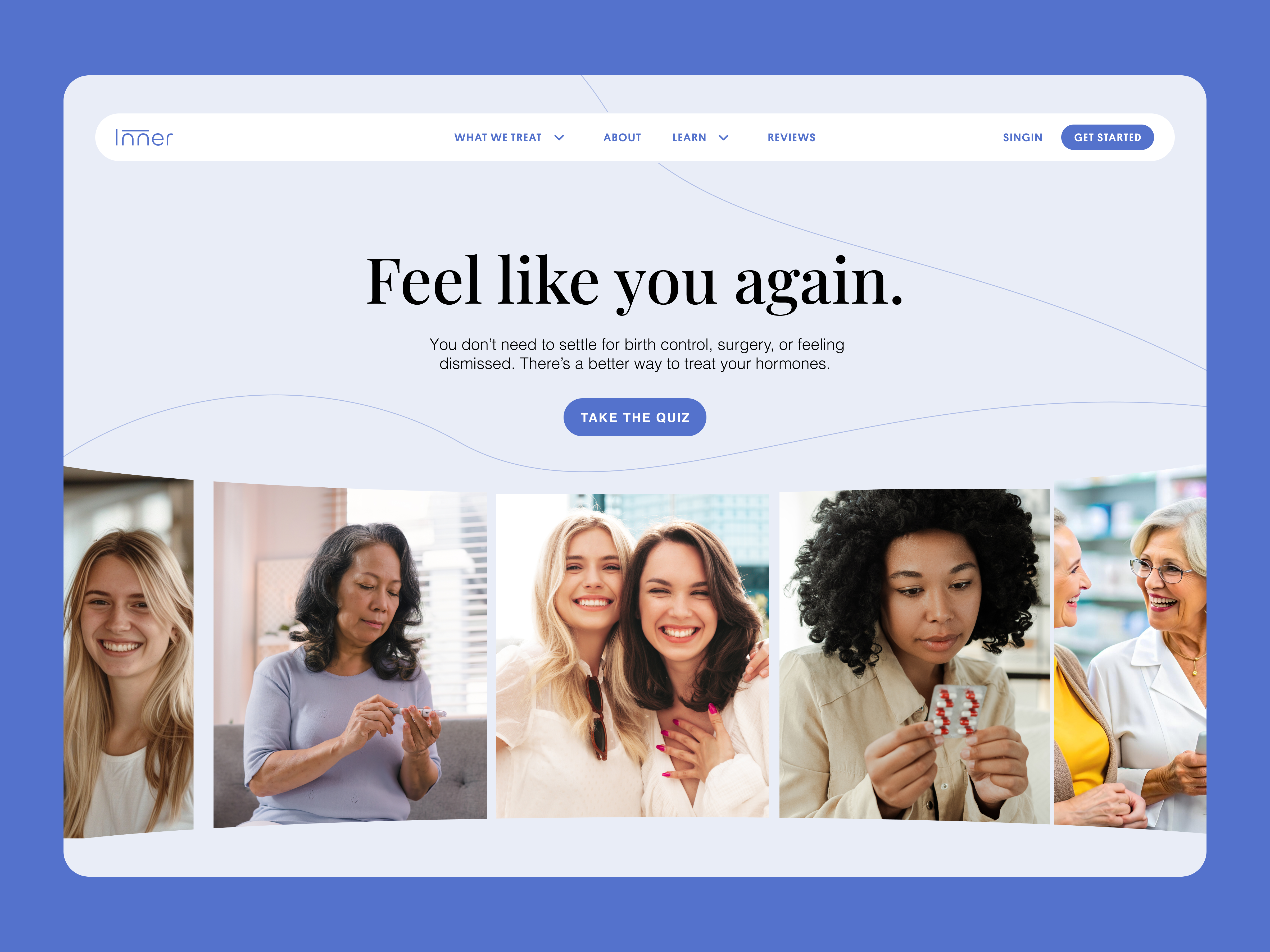Hormonal Health Landing Page