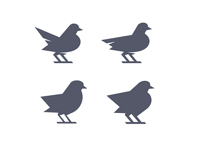 Birds Sketches bird chicken dove duck flat illustration logo rooster shadow sign silhouette
