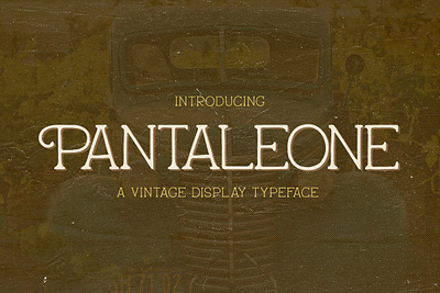 Pantaleone Vintage Typeface classic font display headline logotype mafia font packaging pantaleone vintage typeface retro font serif vintage vintage font