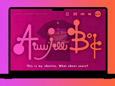 #DailyUi 003 Landing Page for Clothing Brand dailyui dailyui003 design fashionbrand graphicdesign ui