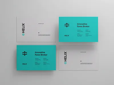 Helix® Business Cards brand assets brand guideline brand identity brandbook branding business cards corporate identity financial fintech forex layout logotype trading