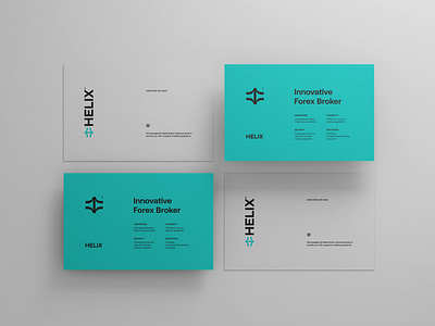 Helix® Business Cards brand assets brand guideline brand identity brandbook branding business cards corporate identity financial fintech forex layout logotype trading