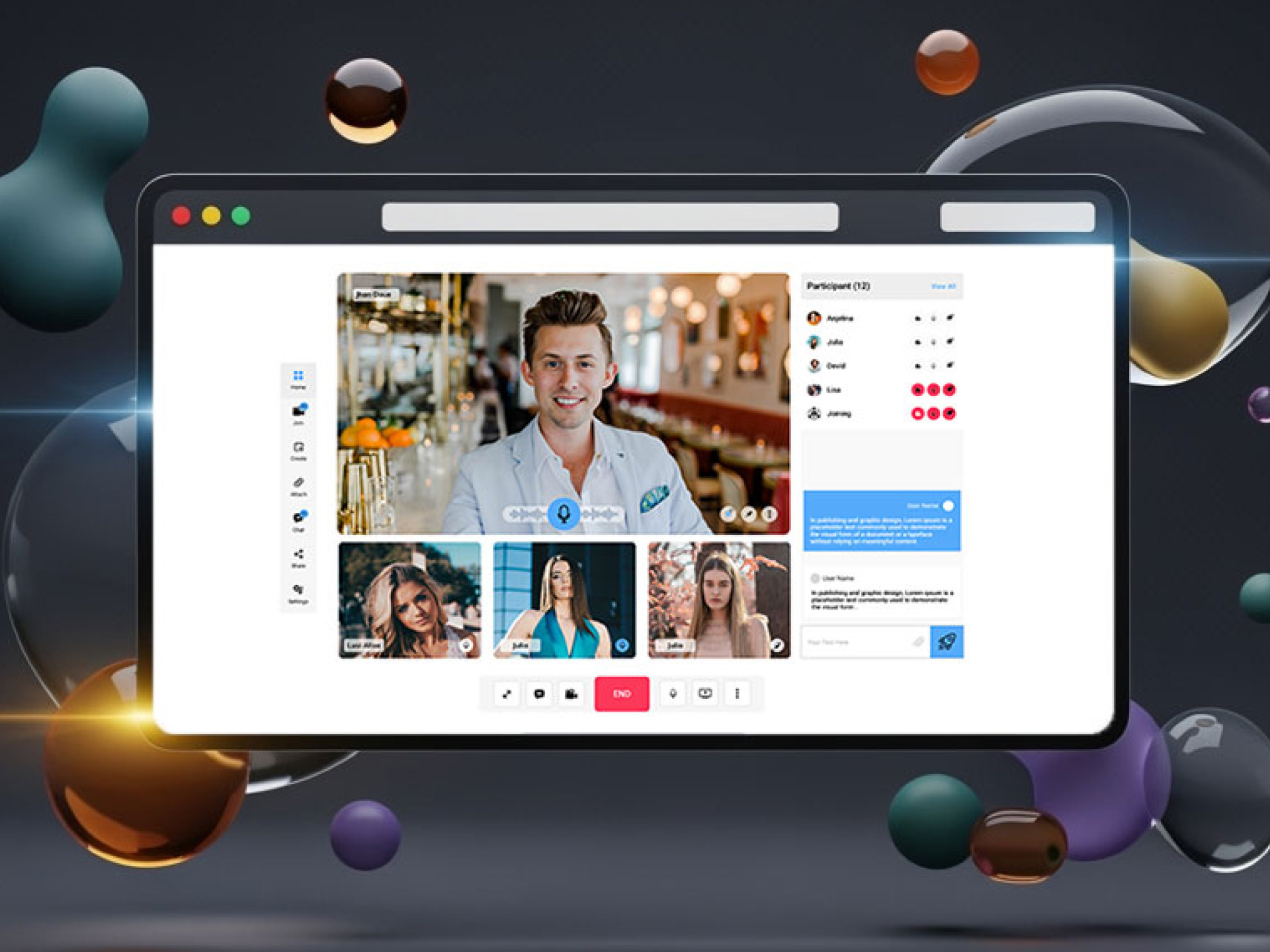 Next-Gen Online Meeting Platform branding dashboard design meetings online meeting productivitytool remotework ui uxinspiration website design