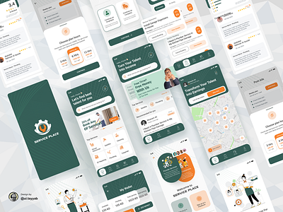 Freelancer App Design app design clean freelancer app freelancing freelancing app login page mobile application onboarding onboarding screens ratings services app services provider signup page splash screen ui ui design uiux upwork ux ux design