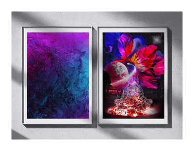 Celestial 3d branding graphic design