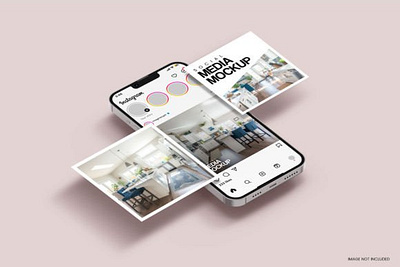 Social Media Template Design PSD Mockup design mockup instagram template psd mockup social media social media post