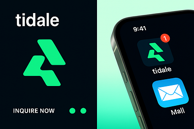 Tidale — Smart Communication App Branding 3d animation branding graphic design logo motion graphics ui