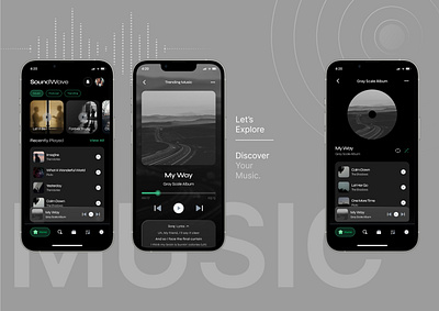 Homepage Music Player Mobile 3d animation branding graphic design logo motion graphics ui