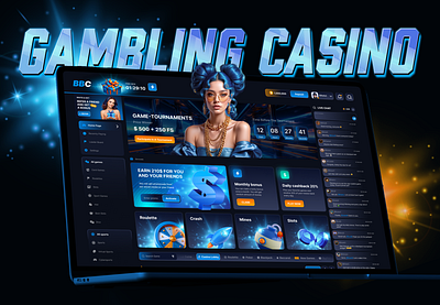 Casino Website Design betting branding casino casino online creative design ganbling graphic design igaming illustration site website