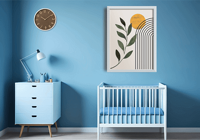 Nursery Mockup, Photo Frame Mockup boho mockup digital mockup psd wall art mockup wall photo mockup wall picture mockup