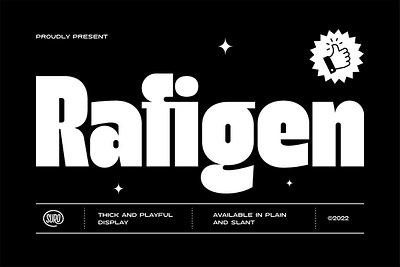 Rafigen Display Font bold font display font groovy font headline poster rafigen display font retro surotype thick thick font