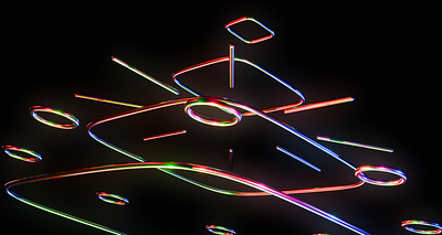 Abstract Metallic Shapes 3d art graphic design illustration material metallic shapes