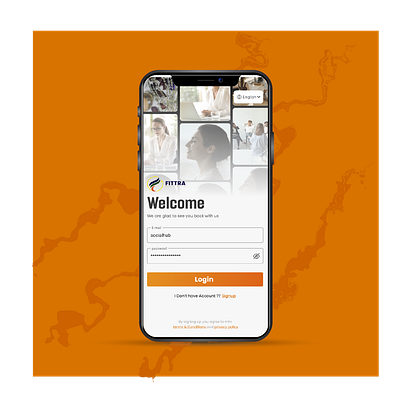 Login Page Mobile View branding design mobile design responsive ui ux