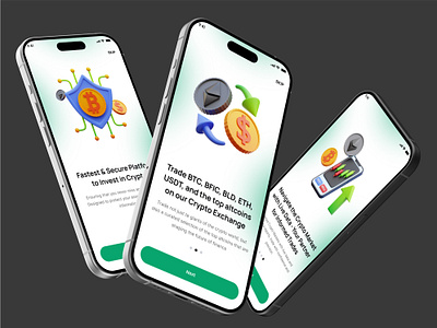 Cryptocurrency Exchange - Mobile App Design app crypto design exchange mobile app ui