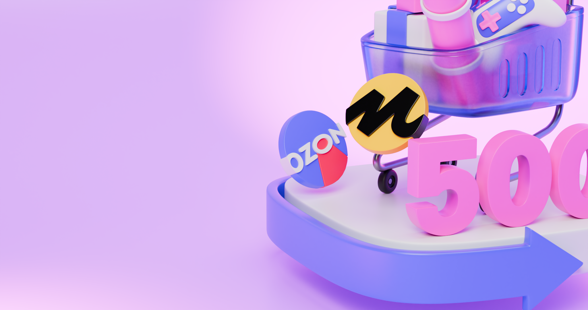 3D Illustration for Pochta Bank 3d art bank branding design illustration logo market ozon yandex