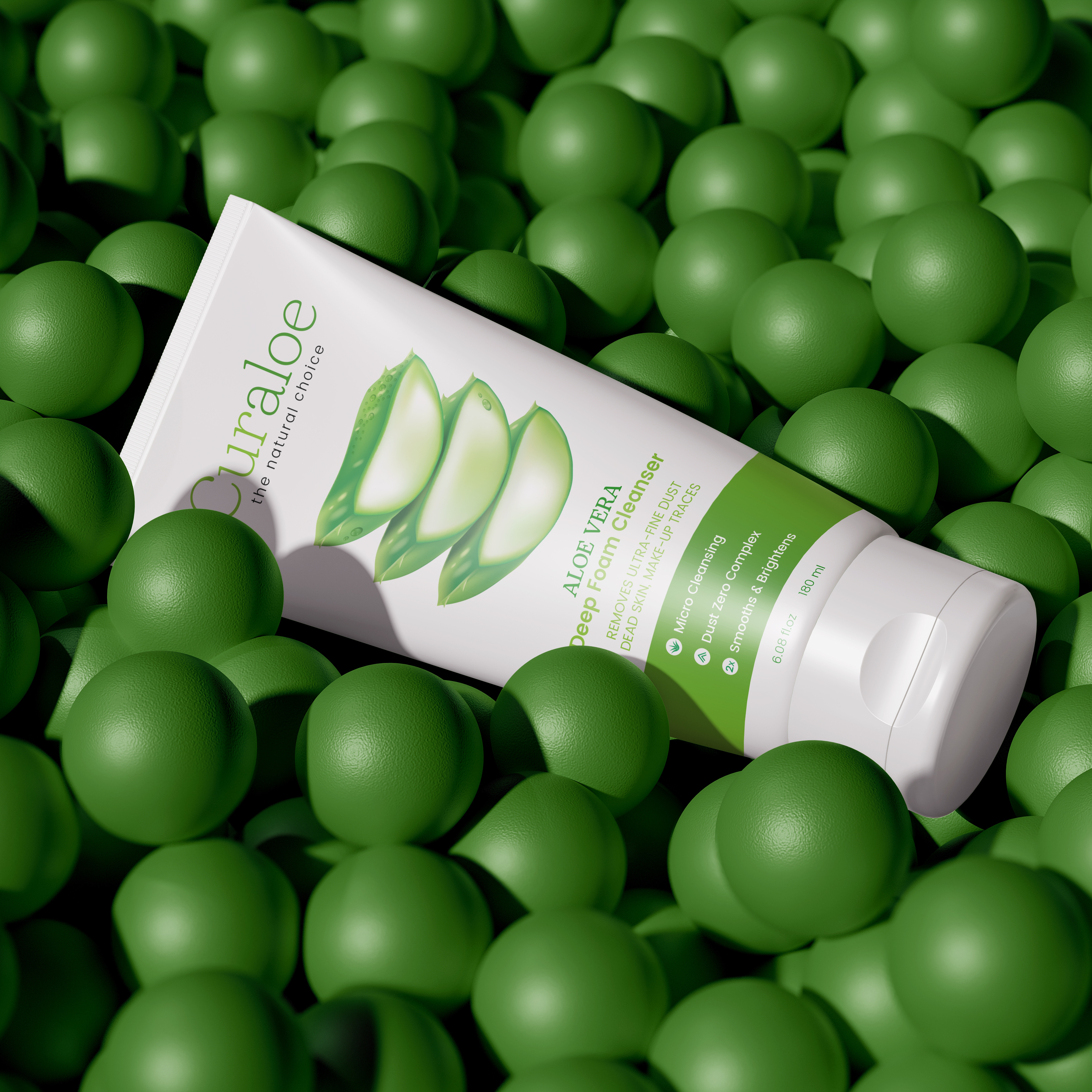 Curaloe - Skincare Product Logo and Packaging Design beauty brand identity branding cleansers cosmatic cosmetic cosmetics label label design logo package package design packaging packaging design packaging designer product design product label product label design product packaging skincare