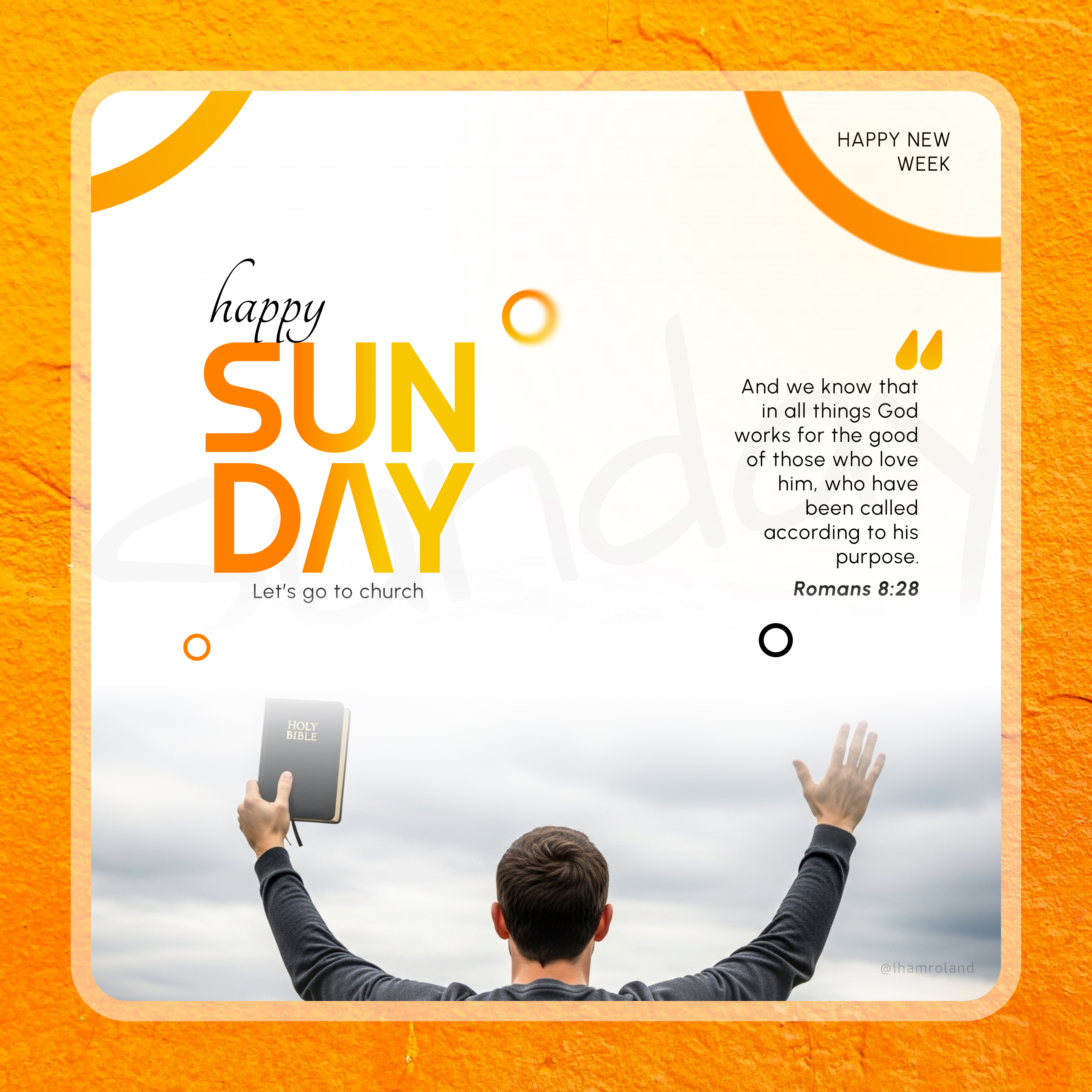 Happy Sunday graphic design happy sunday typography