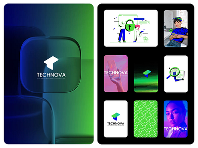 Technova Visual Identity brand assets brand design brand identity brand visuals branding icon kit icon pack icon set icongraphy icons illustration illustrator logo logo design logo motion motion graphics onboarding rhinograph visual identity visuals