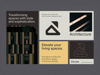 Elevate: Modern Architecture Branding and Design 3d animation architecture branding design graphic design innovative lifestyle logo minimalism modern motion graphics sophistication ui