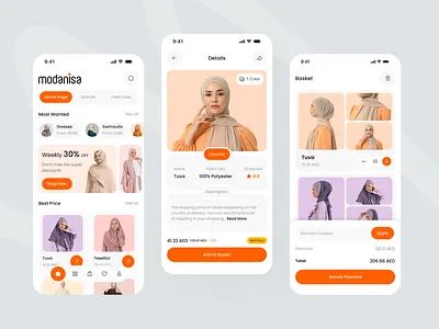 Modanisa - Fashion Shopping App Design app app design digital commerce ecommerce ecommerce design fashion ios app item list mobile mobile app mobile app design mobile ui online shop online store retail app shop shopify shopping cart store ui