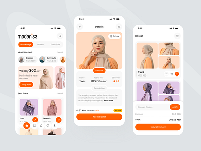 Modanisa - Fashion Shopping App Design app app design digital commerce ecommerce ecommerce design fashion ios app item list mobile mobile app mobile app design mobile ui online shop online store retail app shop shopify shopping cart store ui