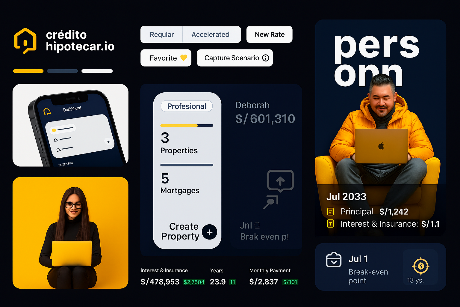 Modern Mortgage Dashboard UI for Financial Insights dashboard ui finance dashboard fintech mortgage app neumorphism ux design web app design