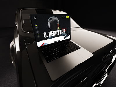 🎵 Music Artist's - Single Page Website bold style clarity desktop element header interface landingpage layout mockup modern music artists ornament personal website single page design ui uiux user experience user interface visual design website