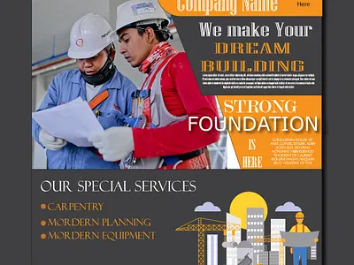 Construction Company Branding Design engineering