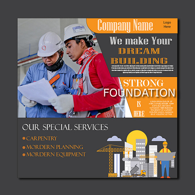 Construction Company Branding Design engineering