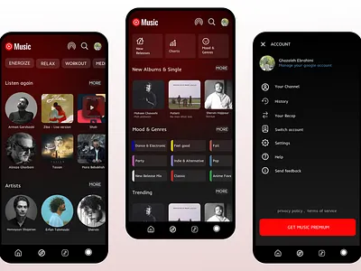 Youtube Music Redesign google music ui youtube youtubemusic